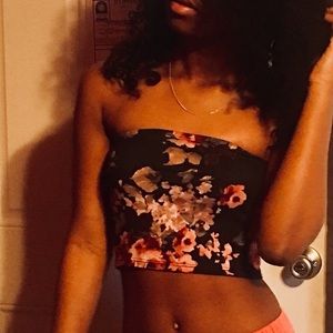 Floral tube top